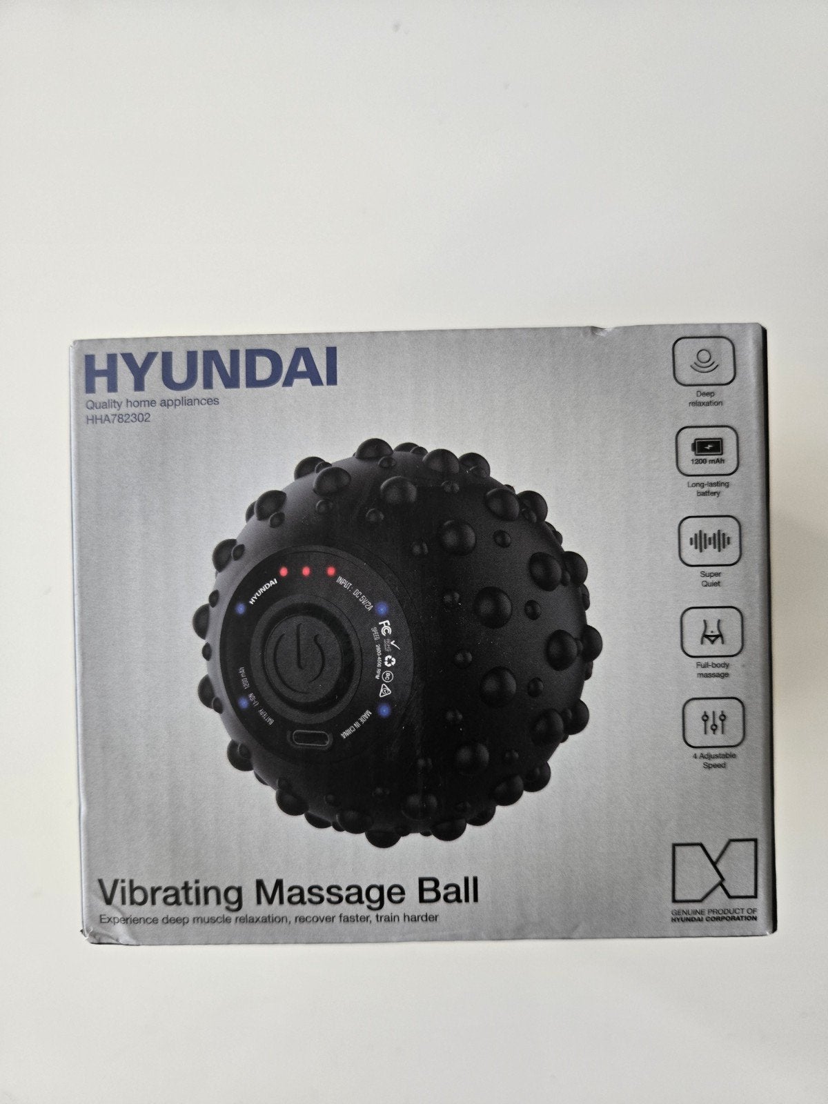 Hyundai Vibrerende Massagebal - Diepe Ontspanning, Ophalen of Verzenden, Nieuw, Massagestoel of Kussen