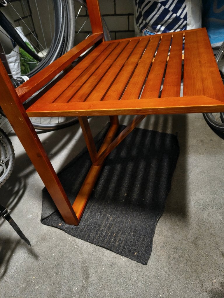 Balkonbureau / Balkontafel voor aan de railing balustrade, Tuin en Terras, Ophalen, Nieuw, Rechthoekig, Hout