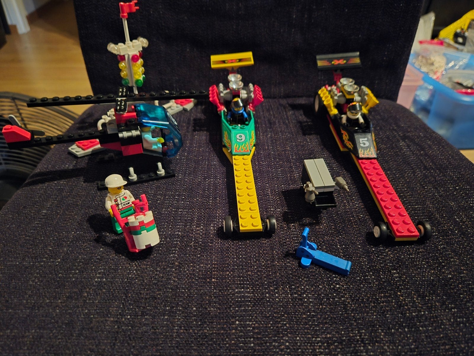LEGO 6568 Drag Race Rally compleet met handleiding, Gebruikt, Overige thema's, Lego, Compleet