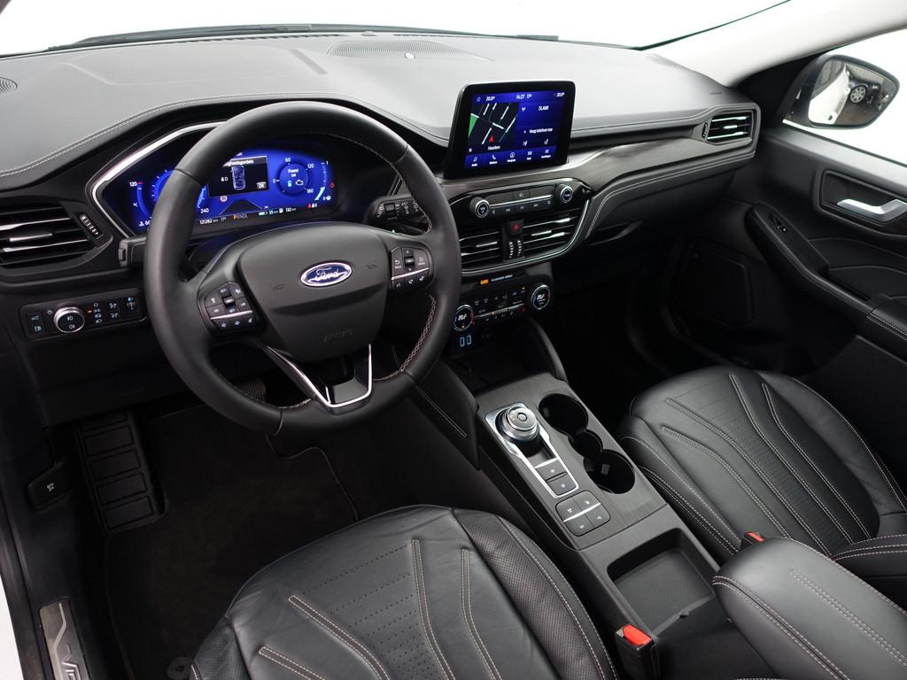 Ford Kuga 2.5 PHEV Vignale Aut- Panoramadak, Bang Olufsen De, Auto's, 72 km, Gebruikt, Met garantie (alle), Wit