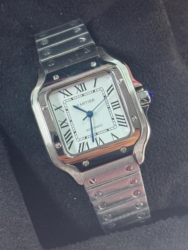Cartier santos medium, Ophalen of Verzenden, Nieuw, Zwart, Android