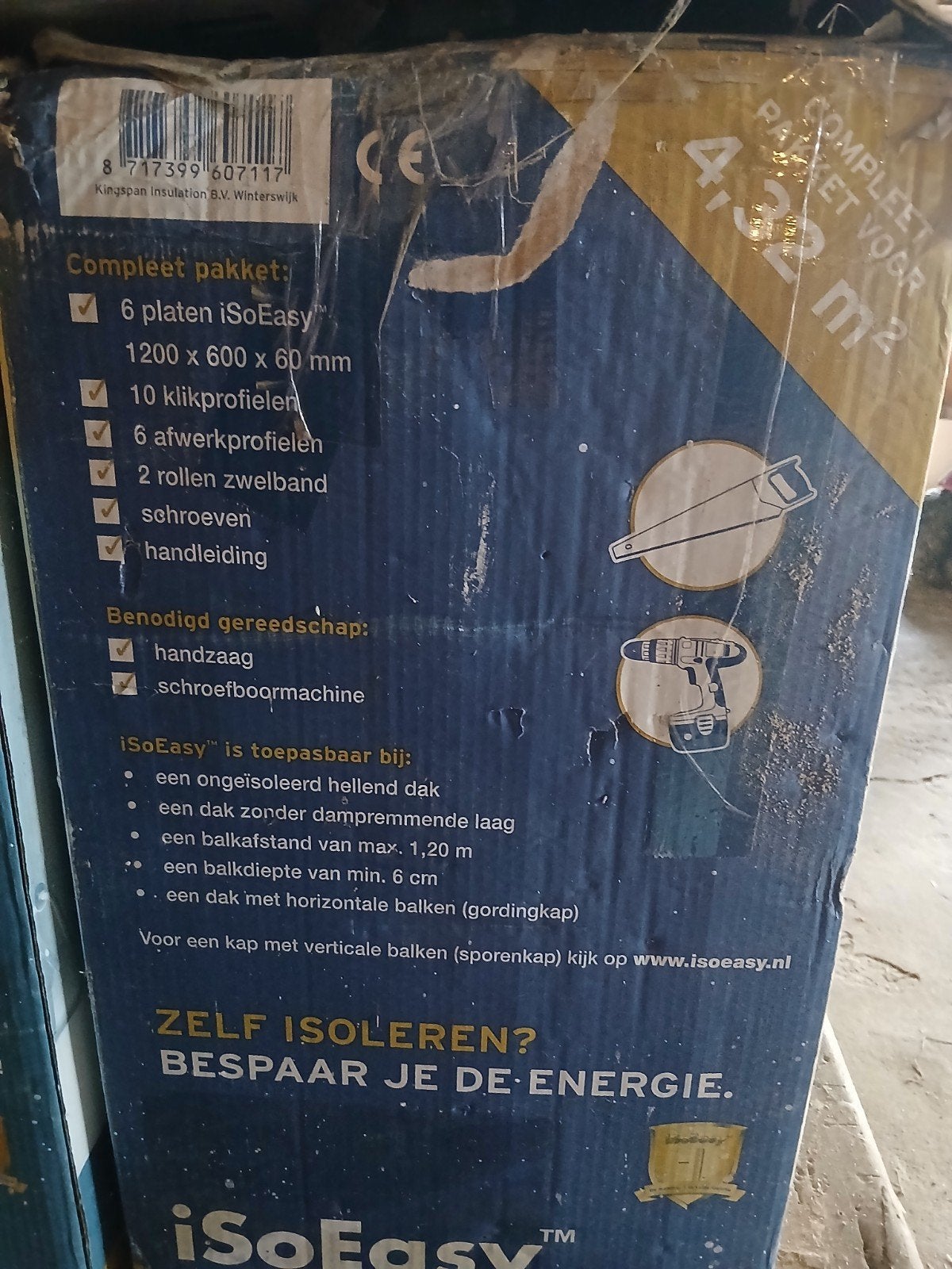kingspan isolatiemateriaal, Ophalen, 50 tot 150 cm, Nieuw, 10 m² of meer