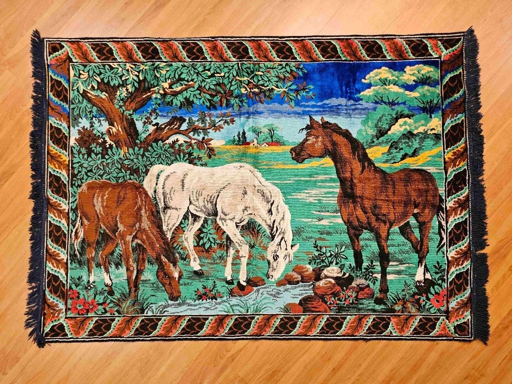 Wandkleed paarden 165/110 cm, 165 cm, 115 cm, Gebruikt, Etten-Leur