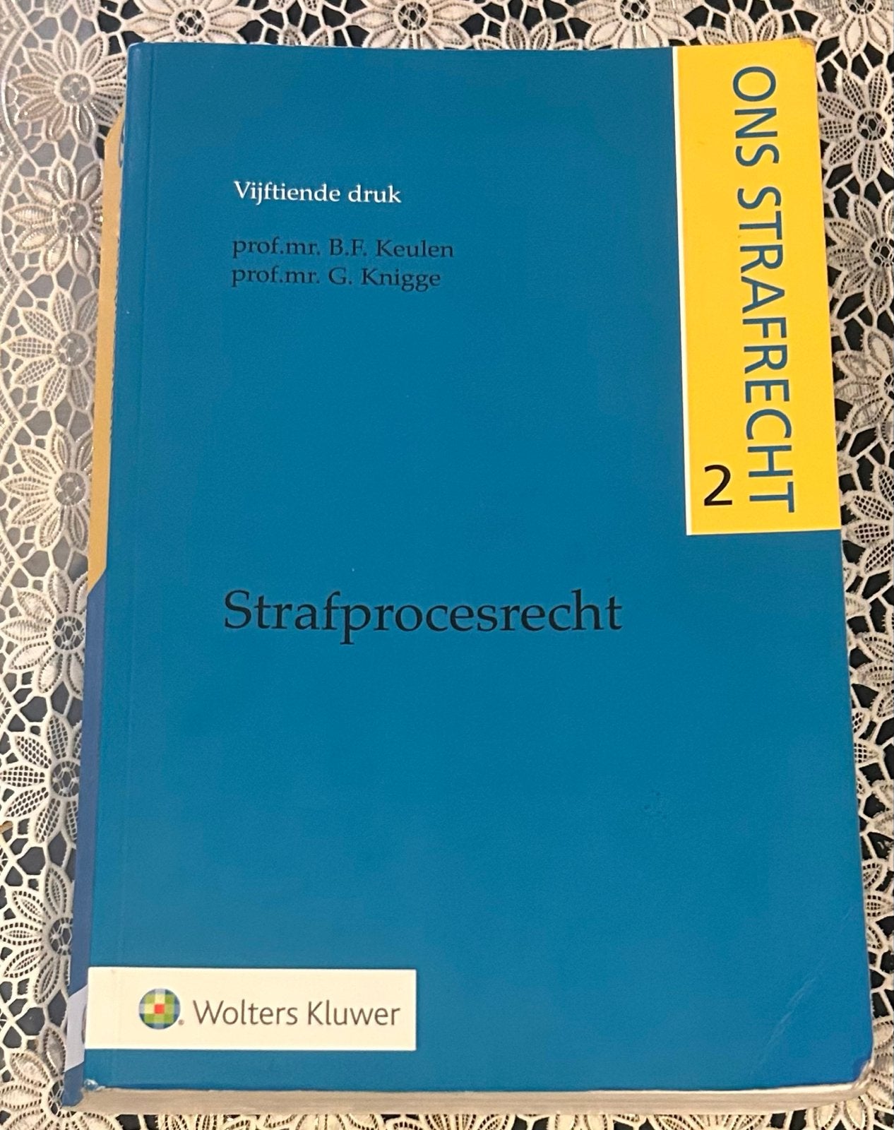 Ons Strafrecht 2: Strafprocesrecht - Zo goed als nieuw, Ophalen of Verzenden, Gamma, Zo goed als nieuw, WO