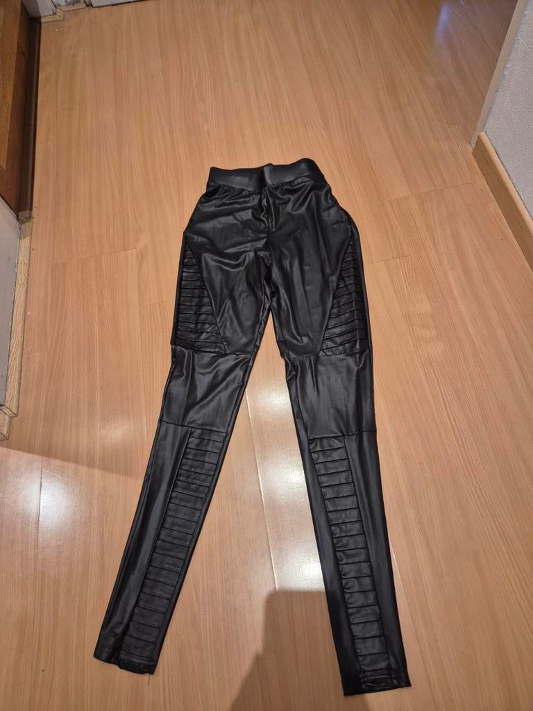 Only zwarte imitatie leren legging XS, Kleding | Dames, Leggings, Maillots en Panty's, Legging, Only, Zwart, Overige maten