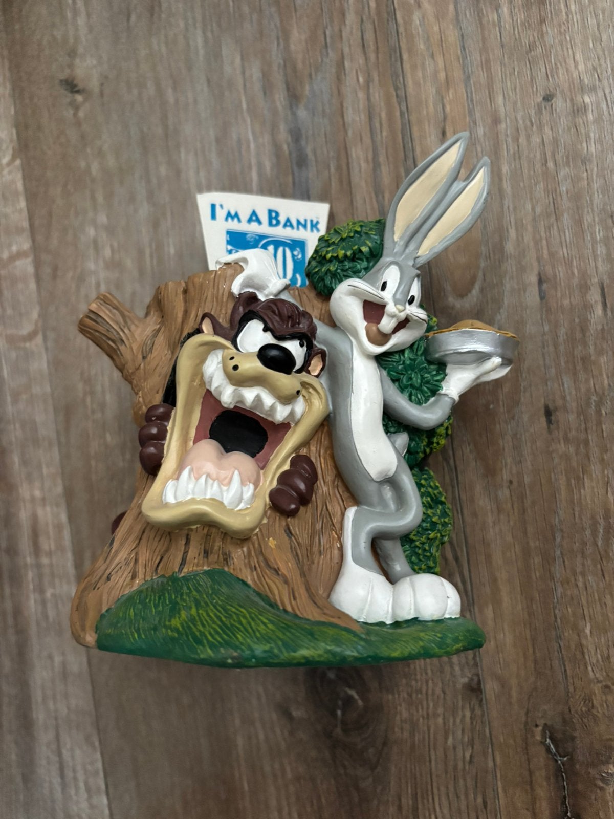 Vintage Looney Tunes Bugs Bunny & Taz – 1994 Warner Bros., Ophalen of Verzenden, Looney Tunes, Zo goed als nieuw, Beeldje of Figuurtje