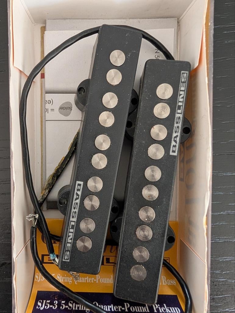 Seymour Duncan SJ5-3 Quarter Pound Jazz Bass Pickups (Set), Ophalen of Verzenden, Gebruikt, Elektrisch, 5-snarig