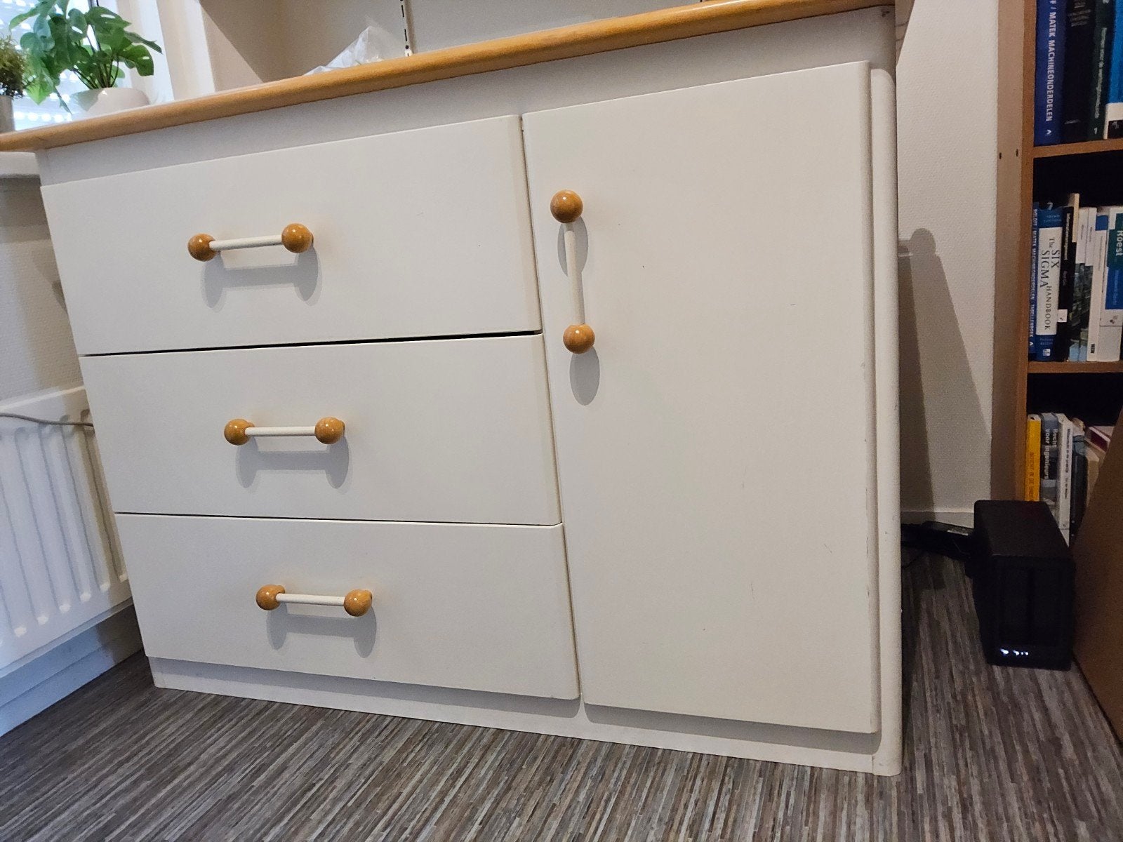 Commode Lollypop met 3 lades en deur, Ophalen, Gebruikt, 50 tot 70 cm, 100 cm of meer