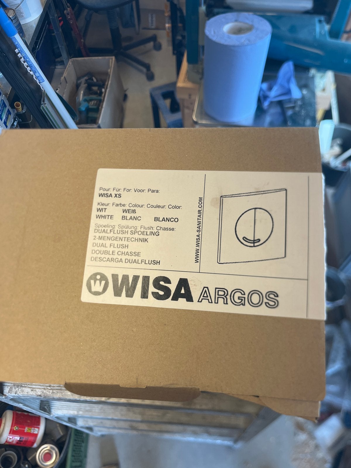 WISA XS Argos Dual Flush Toilet Bedieningspaneel Wit, Ophalen, Nieuw, Toilet