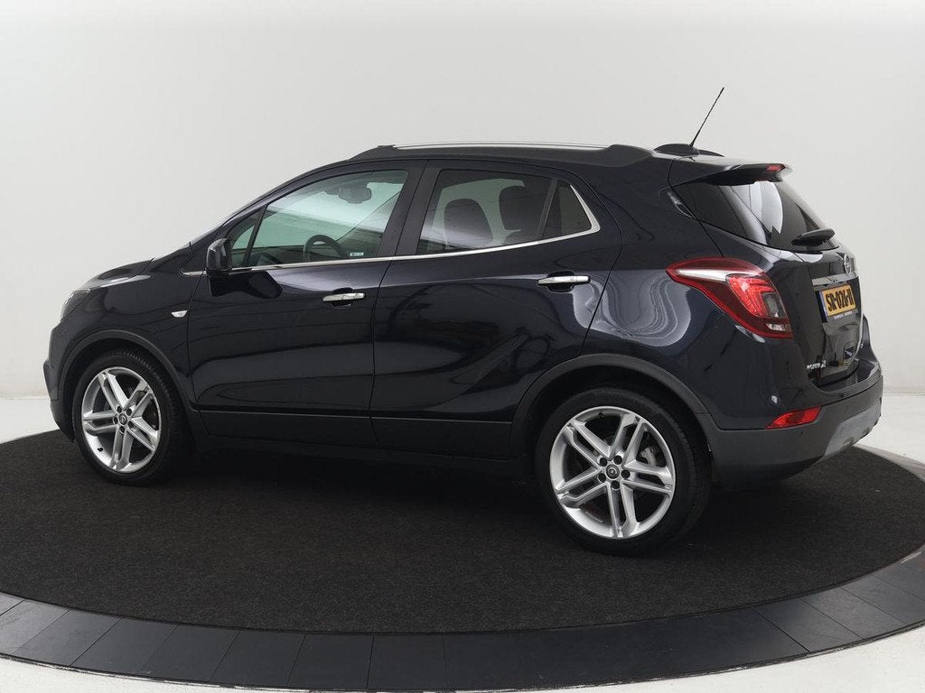 Opel Mokka X 1.4 Turbo Innovation | Schuifdak | Leder | Stoe, Auto's, Opel, Voorwielaandrijving, Gebruikt, Euro 6, Blauw