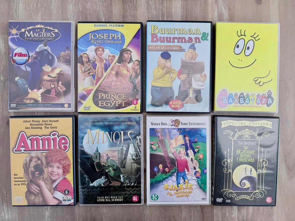 Dvd verzameling jeugd 8x, Alle leeftijden, Boxset, Ophalen of Verzenden, Zo goed als nieuw