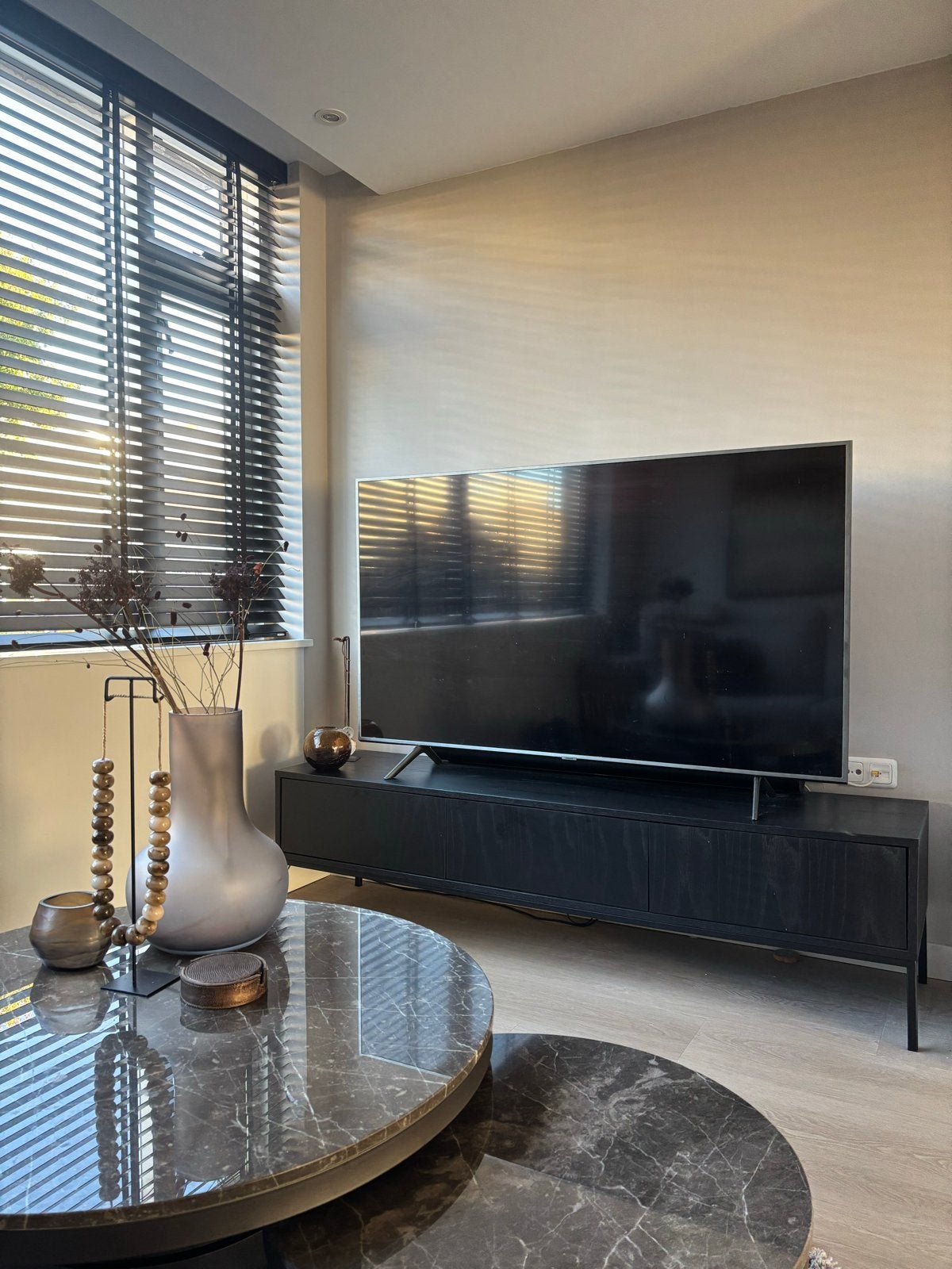 Tv meubel Zen Lifestyle Luxury 180 zwart., Ophalen, 150 tot 200 cm, Zo goed als nieuw, Minder dan 100 cm