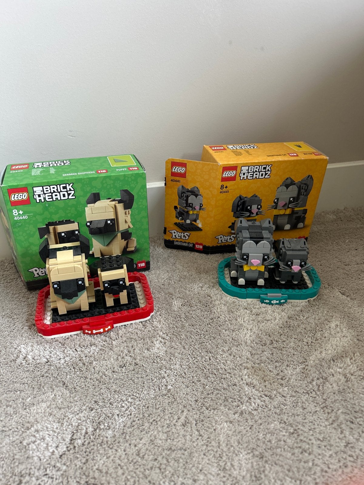 Lego brickheadz katten en honden, Ophalen of Verzenden, Zo goed als nieuw, Overige merken