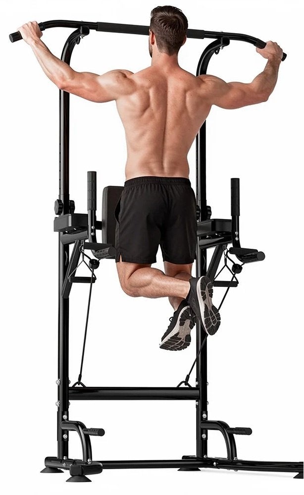 Power Tower Dipstation A1 fitness, Ophalen, Krachtstation, Zo goed als nieuw, Metaal