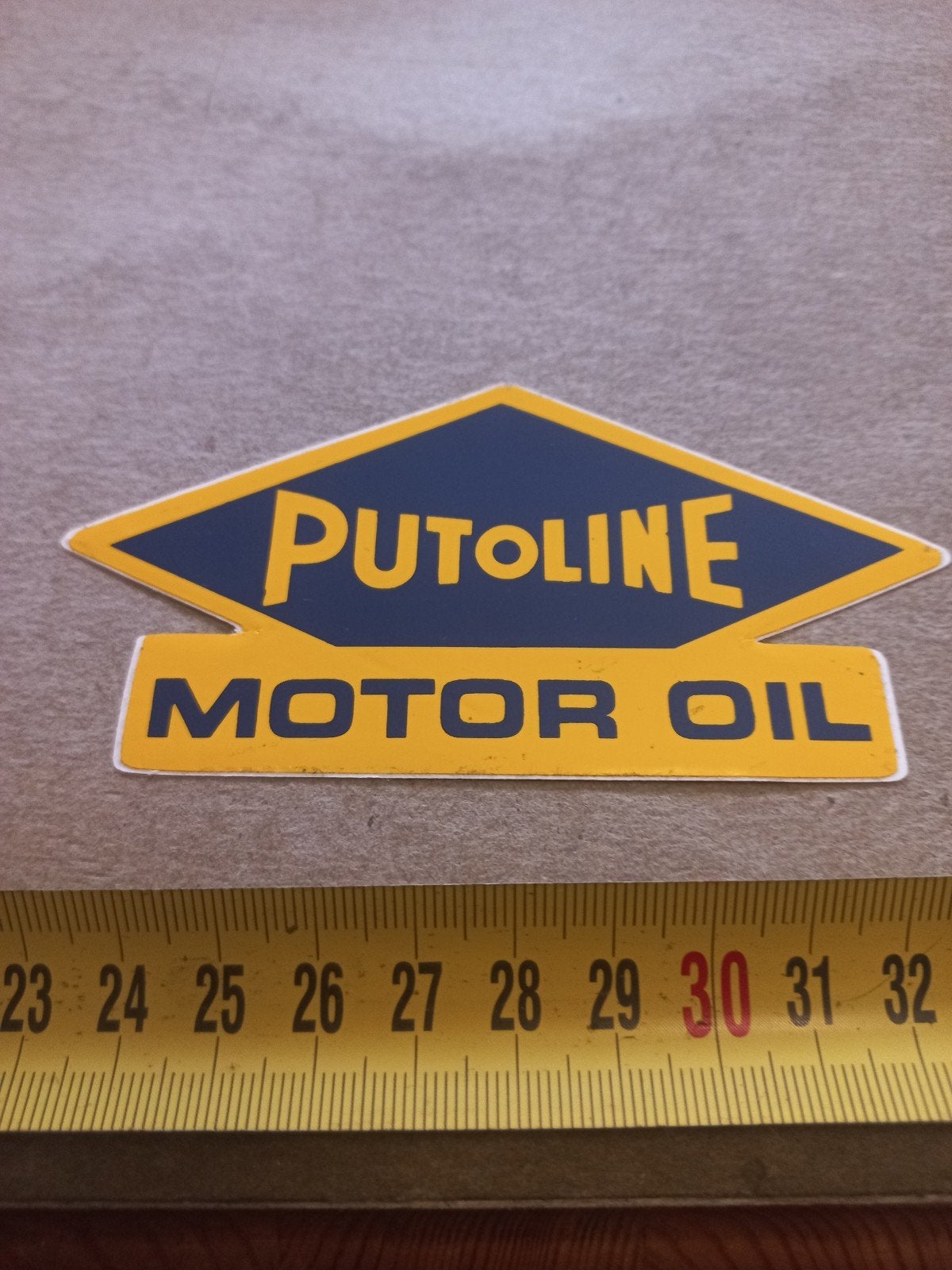 Vintage Putoline Motor Oil /Sticker, Ophalen of Verzenden, Gebruikt