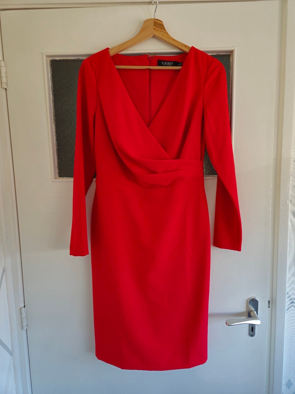 Elegante Rode Ralph Lauren Jurk, Ophalen of Verzenden, Zo goed als nieuw, Ralph Lauren, Maat 36 (S)