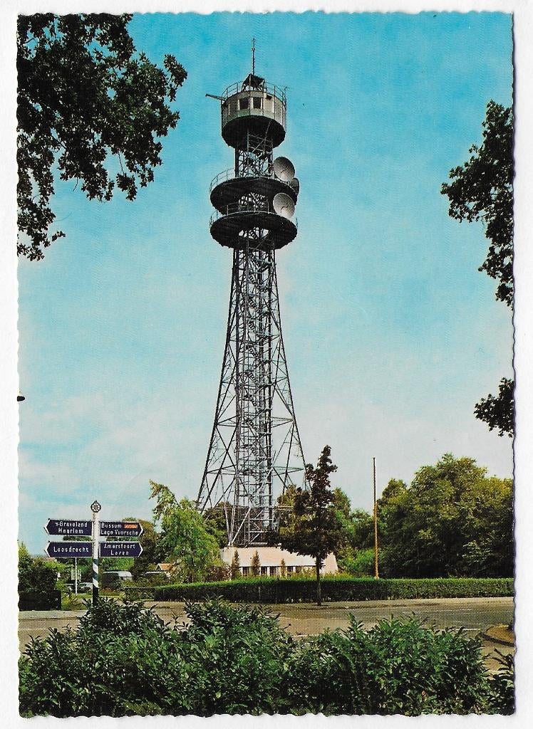 Hilversum Radiotoren gelopen Ansichtkaart ( y2853 ), Ophalen of Verzenden, 1980 tot heden, Gelopen, Noord-Holland
