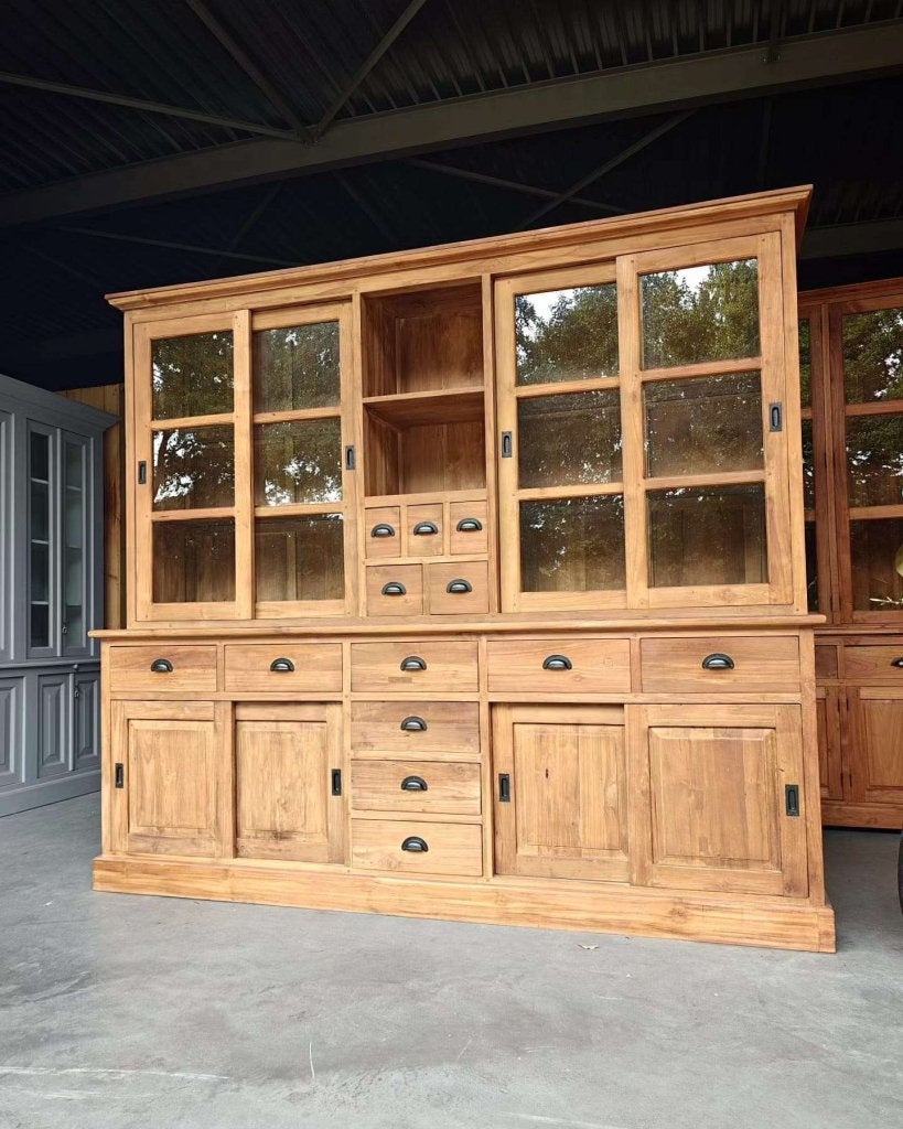 Grote brede winkelkast | Servieskast gemaakt van teak #3941