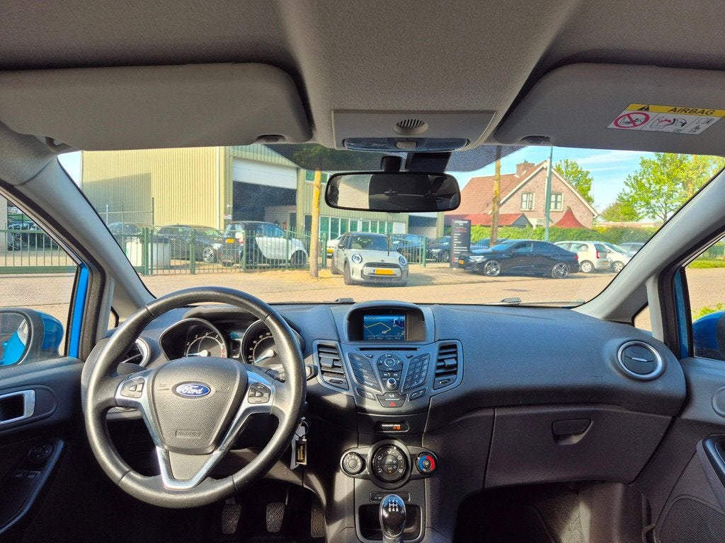 Ford Fiesta Style Navigatie 1e Eigenaar NL NAP Auto Cruise C, Stof, 40 €/maand, 525 kg, Blauw