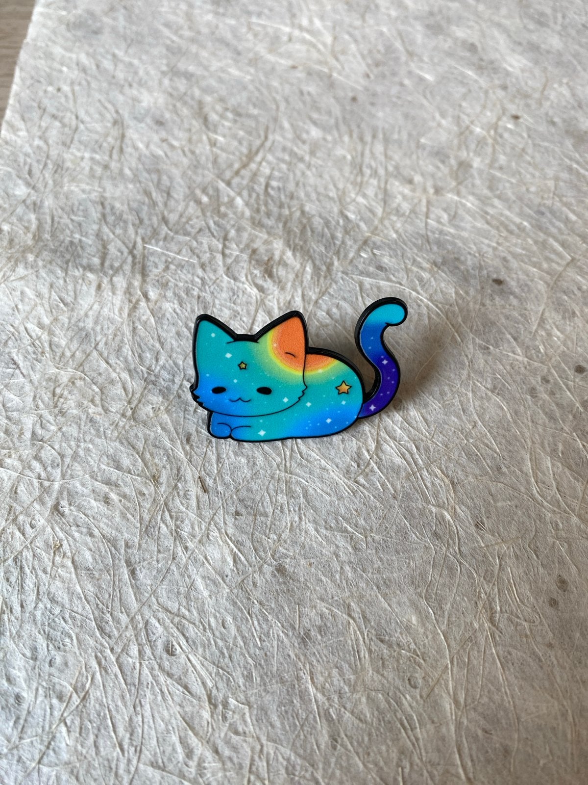 Leuke Regenboog Kat Pin - Nieuw, Ophalen of Verzenden, Nieuw, Dier of Natuur, Speldje of Pin