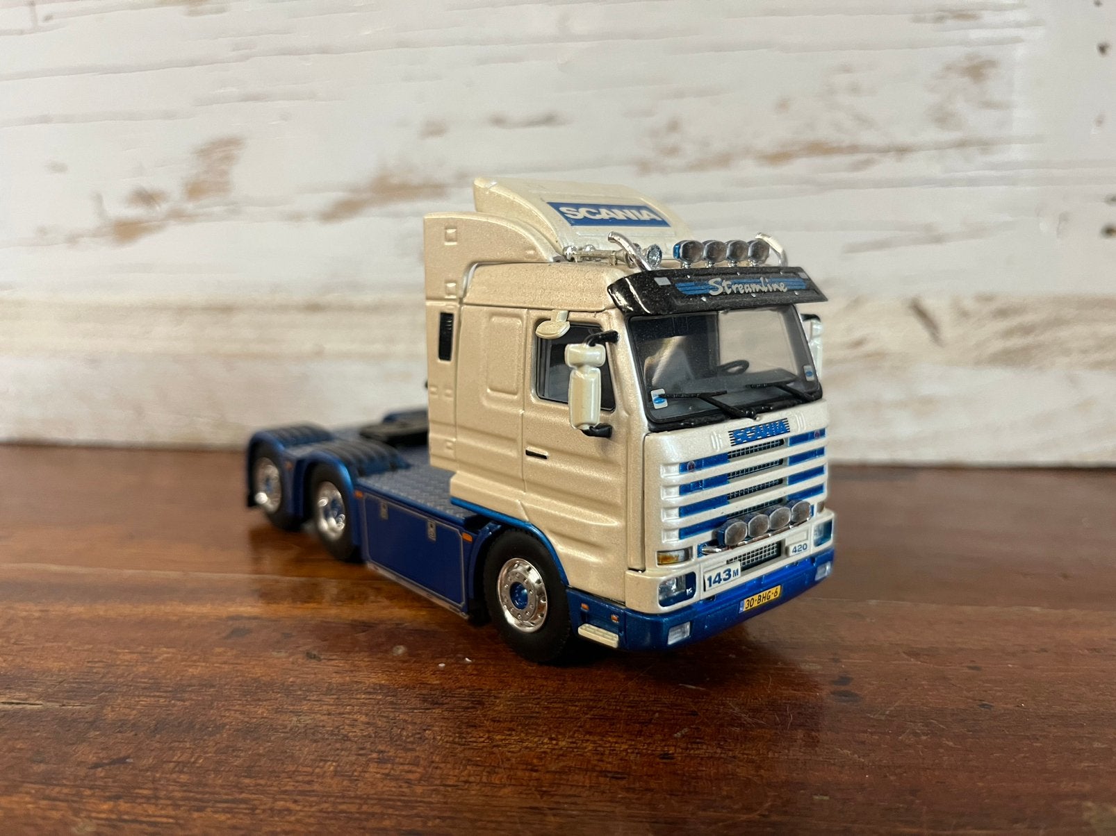 WSI schaalmodel scania 143 6x2 Kastelijn, Ophalen of Verzenden, Nieuw, Bus of Vrachtwagen, Wsi