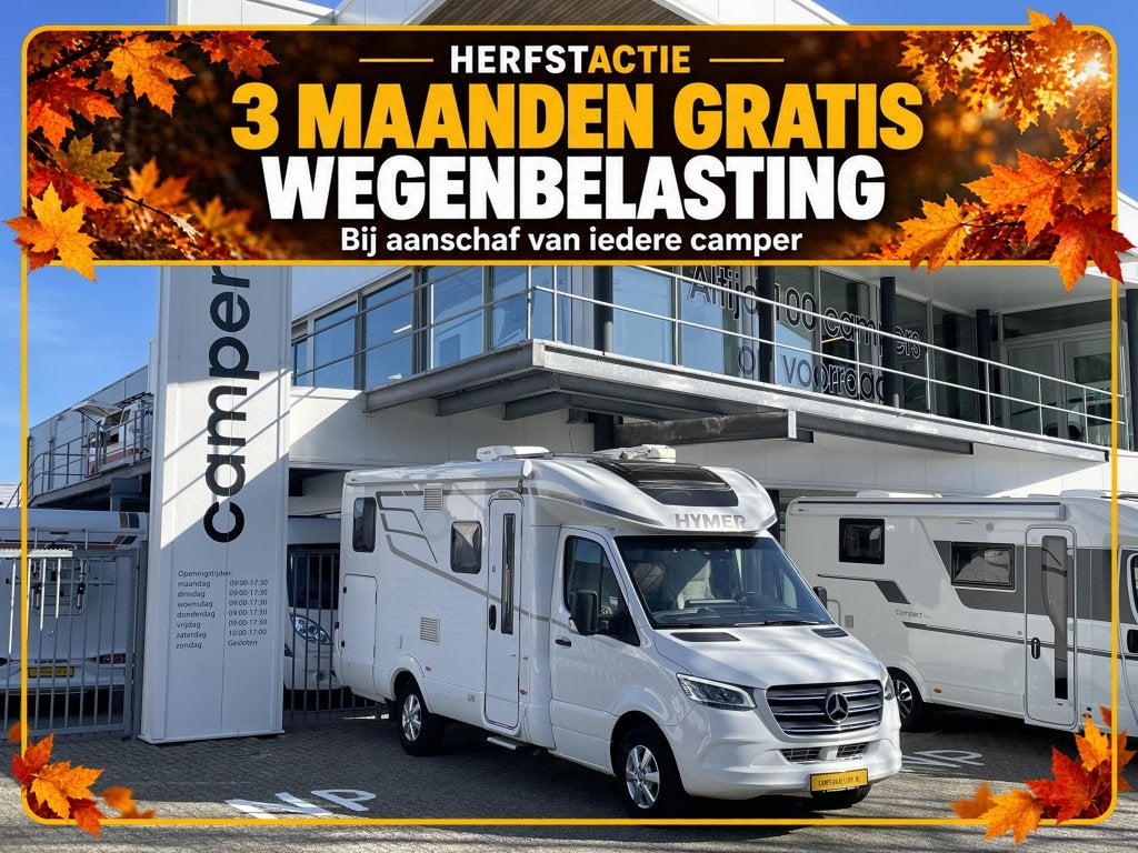 Hymer B 580 BMC MERCEDES AUTOMAAT ENKELE BEDDEN XXL GARAGE, Caravans en Kamperen, Automaat, Tot en met 2, 6 tot 7 meter, Bedrijf