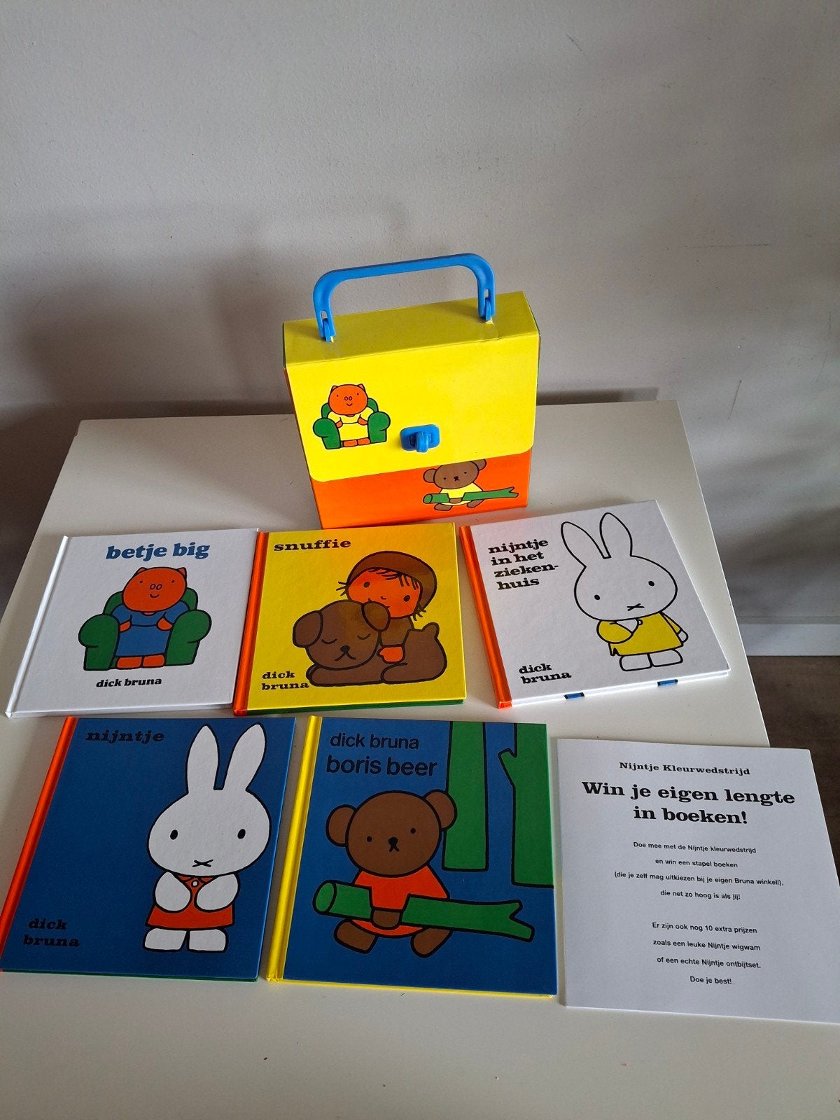 Origineel Dick Bruna Nijntje koffertje 1996 + boekjes, Ophalen of Verzenden