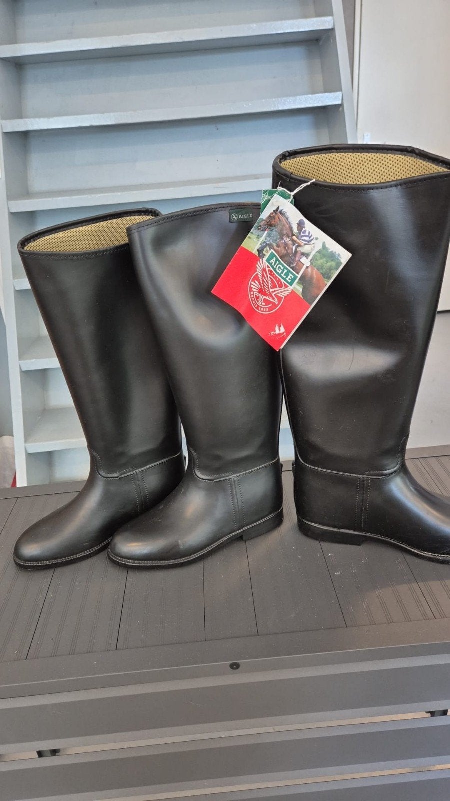 Rubber rijlaarzen aigle, Dieren en Toebehoren, Paardrijkleding, Nieuw, Dames, Heren, Schoeisel, Aigle, Waterdicht, Ophalen