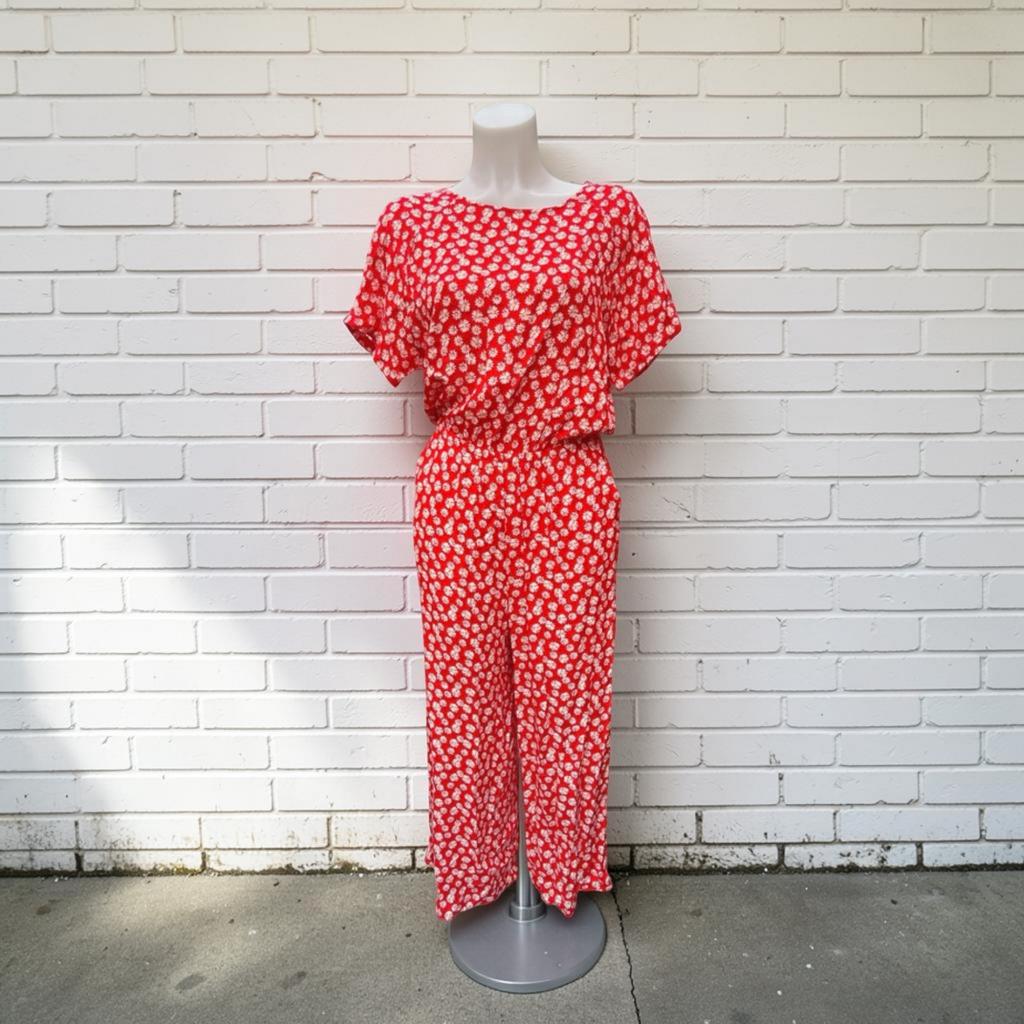 NWT Envii Jumpsuit Maat S Rood Daisy Bloemenprint Fairfax, Kleding | Dames, Nieuw, Ophalen of Verzenden, E, E