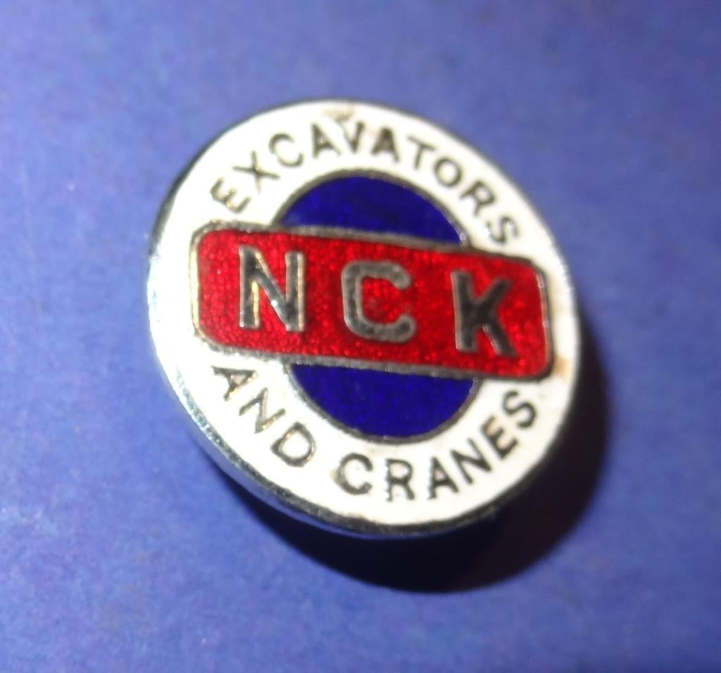 NCK Kranen Andere Geemailleerde Revers Knoop 22 mm Doorsnee, Verzenden, Gebruikt, Transport, Speldje of Pin