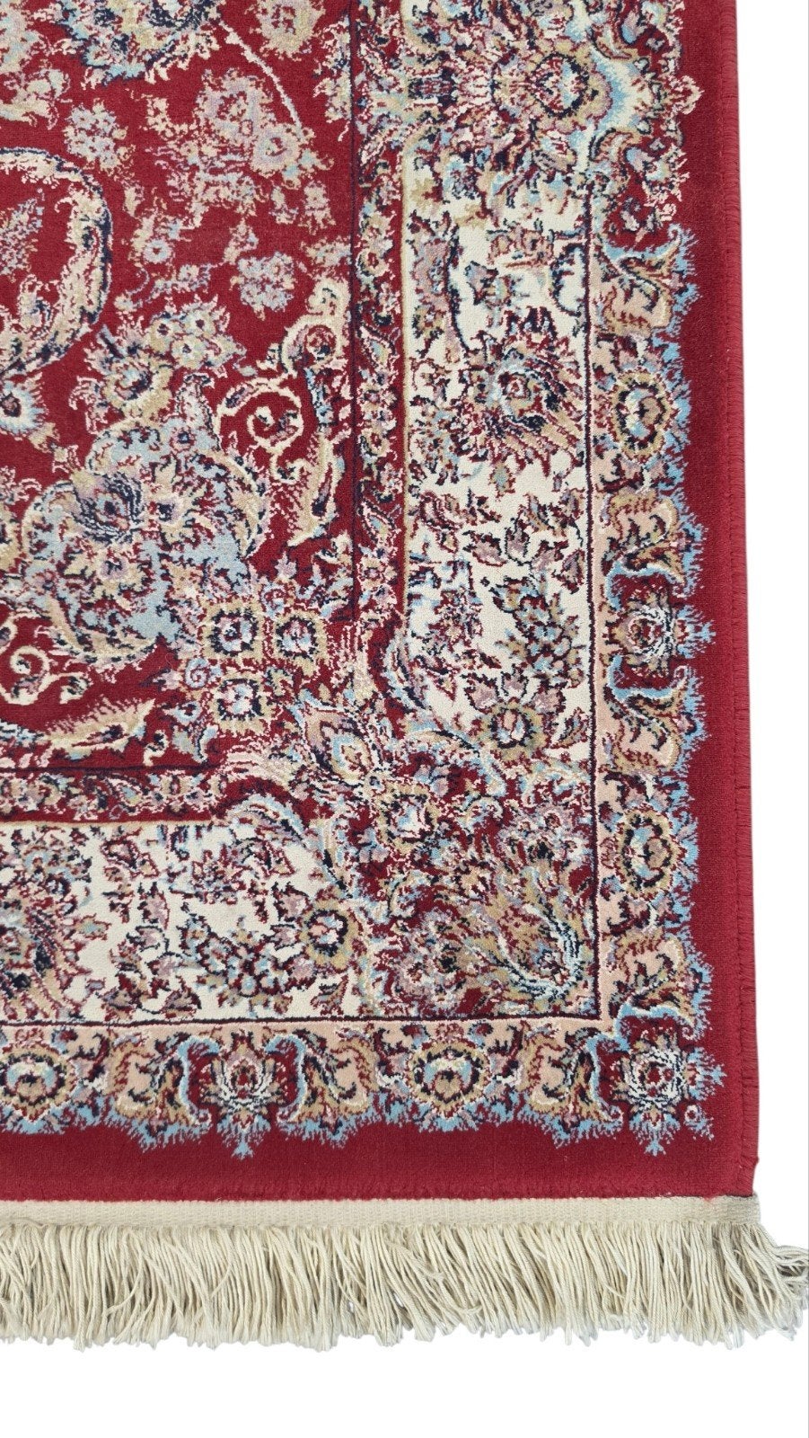 Vintage oosters Ghoum vloerkleed floral rood 82x155cm, Hype pop up Outlet, Hype pop up Outlet, Zo goed als nieuw, 150 tot 200 cm