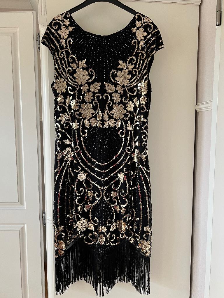 Charleston jurk MT L, Kleding | Dames, Ophalen of Verzenden, Zo goed als nieuw, Maat 42/44 (L), Carnaval