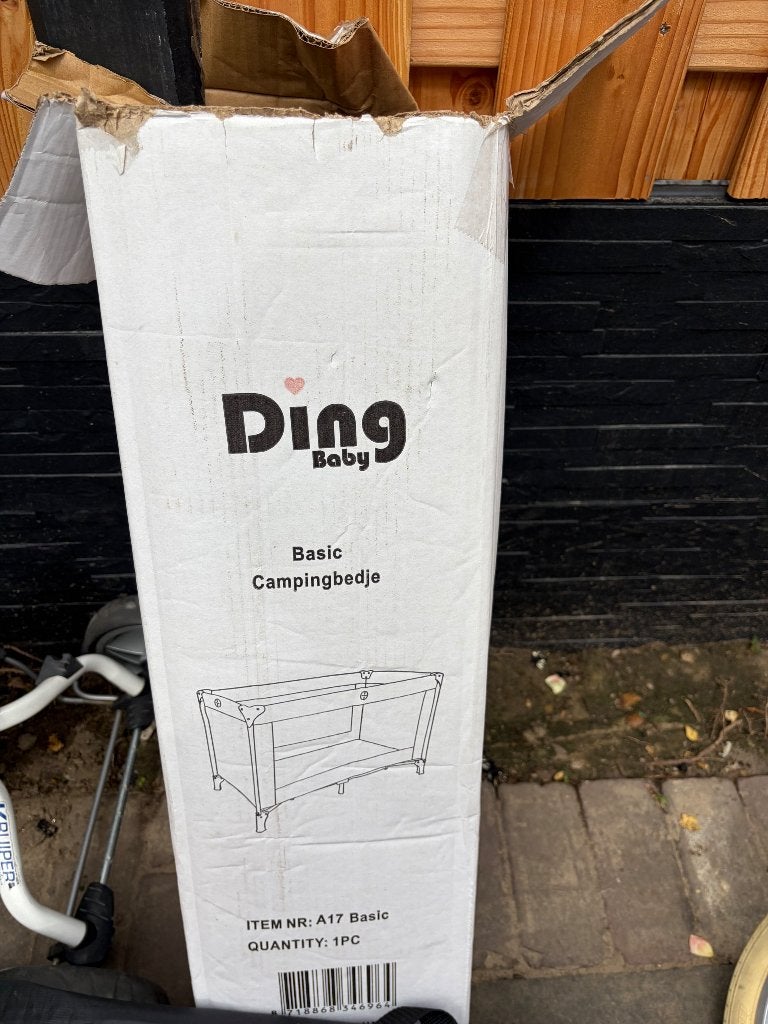 Ding baby basic campingbedje, Ophalen of Verzenden, Gebruikt, Reisbedje