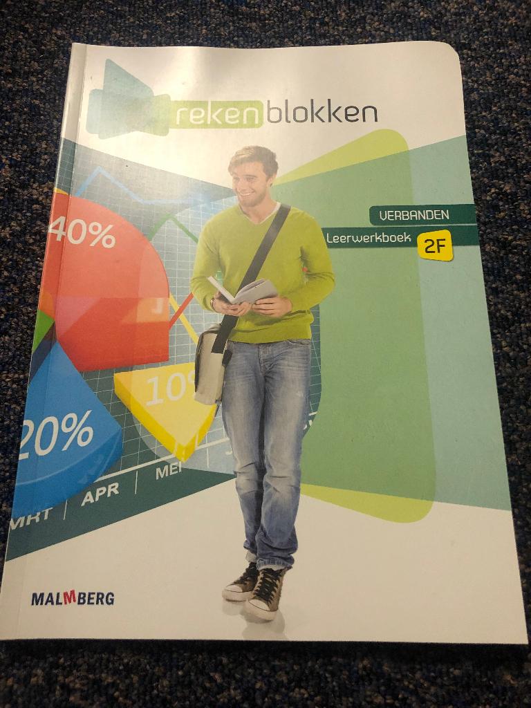 studieboek/schoolboek/rekenblokken verbanden 2F, Ophalen of Verzenden, Zo goed als nieuw, Overige niveaus