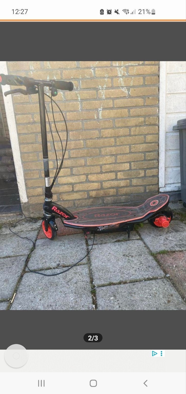 Razor E90 elektrische step - Gebruikt, Fietsen en Brommers, Steps, Ophalen of Verzenden, Gebruikt, Elektrische step (E-scooter)