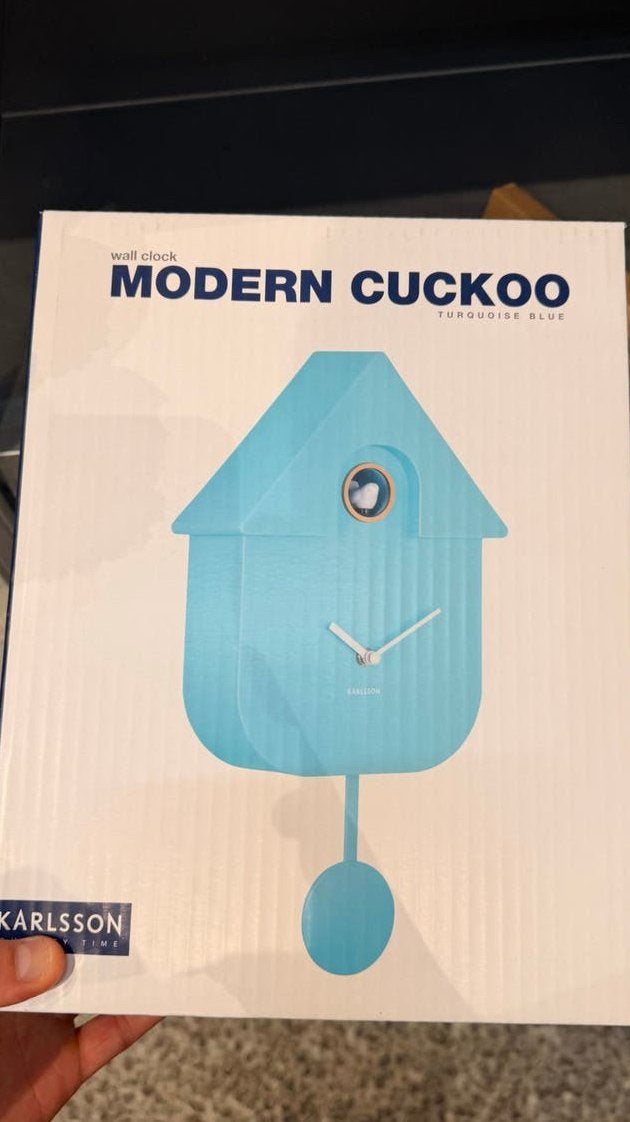 Karlsson klok blauw, nieuw, Verzenden, Nieuw, Wandklok