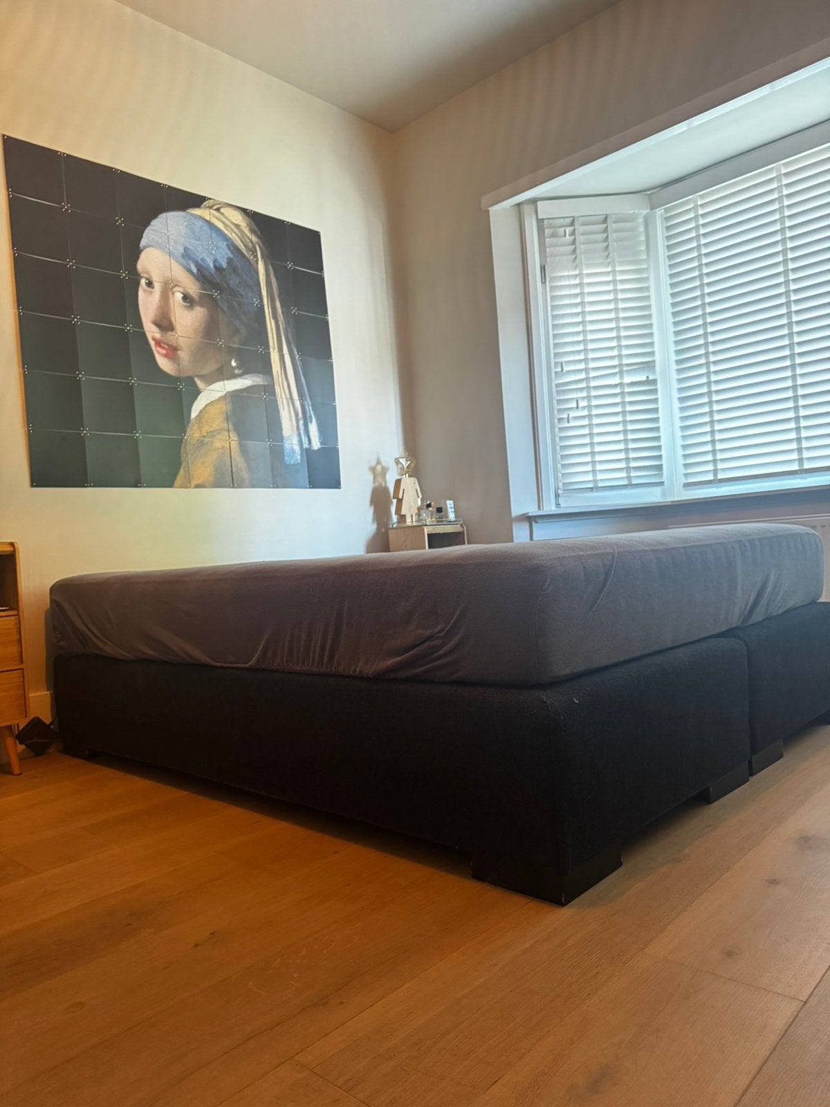 Boxspring 160x200 met matras, Ophalen, Gebruikt, Tweepersoons, 160 cm