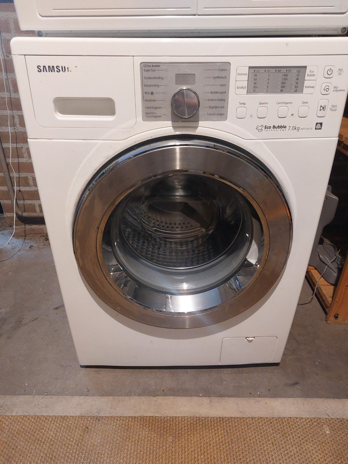 samsung wasmachine eco bubble, Ophalen, Gebruikt, 85 tot 90 cm, 1200 tot 1600 toeren