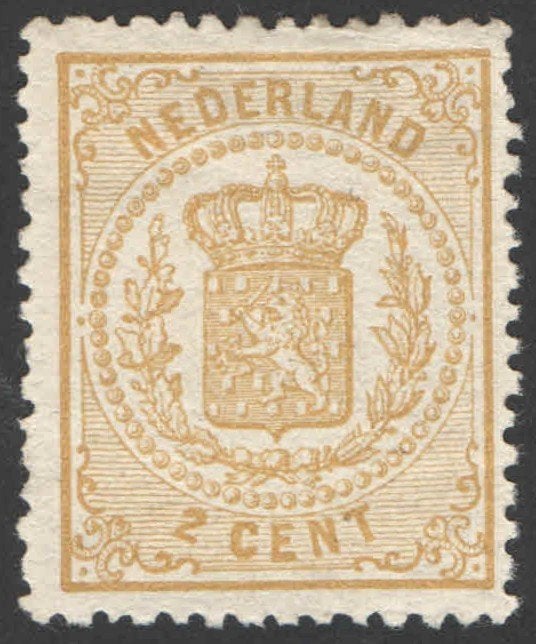 Nederland NVPH nr 17 ongebruikt Rijkswapen 1869, Ophalen of Verzenden, T/m 1940, Postfris