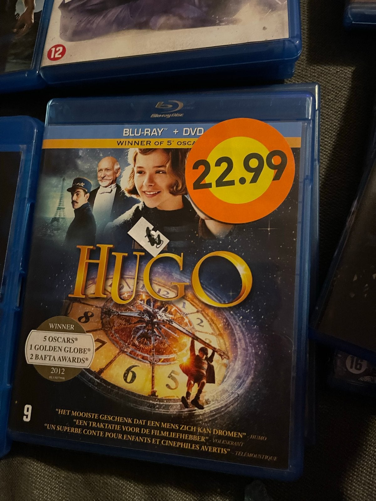 Hugo 3D Blu-ray + DVD - Zo goed als nieuw, Avontuur, Nederlands, Film, Vanaf 9 jaar