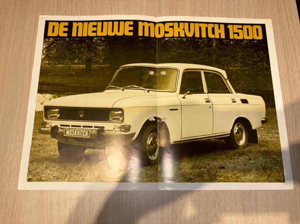 Folder Moskvitch 1500, Ophalen of Verzenden, Gelezen