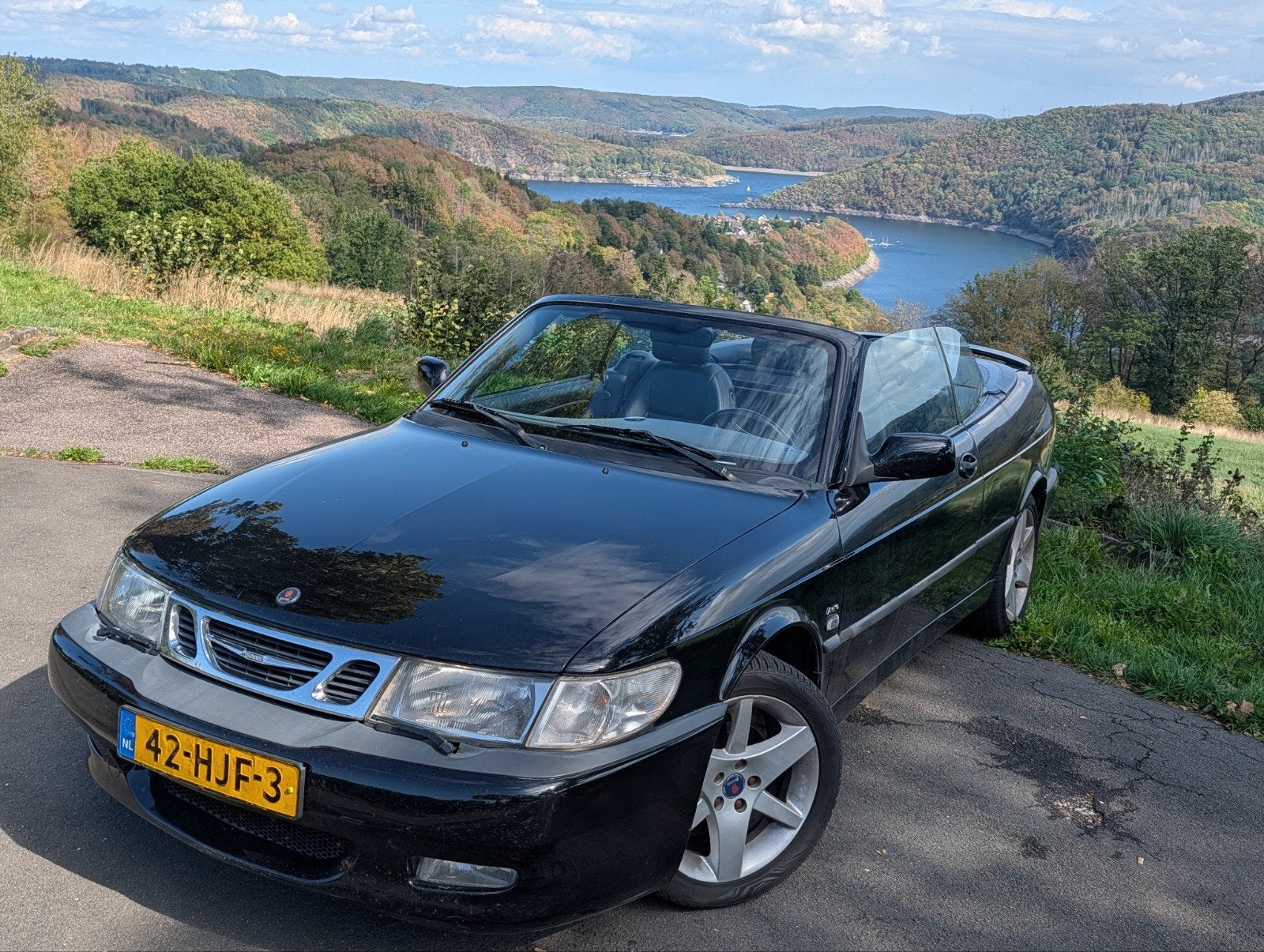 Saab 9-3  AERO /AUT Najaars prijs en technisch 100% inorde, Cabriolet, Zwart, Particulier, 1600 kg