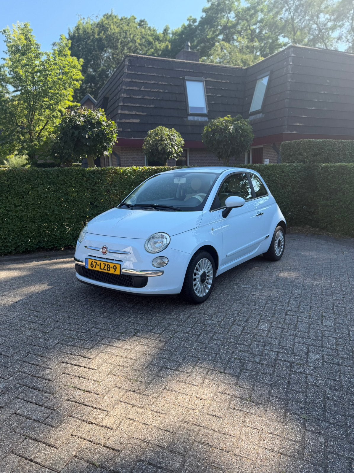 Fiat 500 1.2 2010 Blauw, Voorwielaandrijving, Stof, 1242 cc, 840 kg