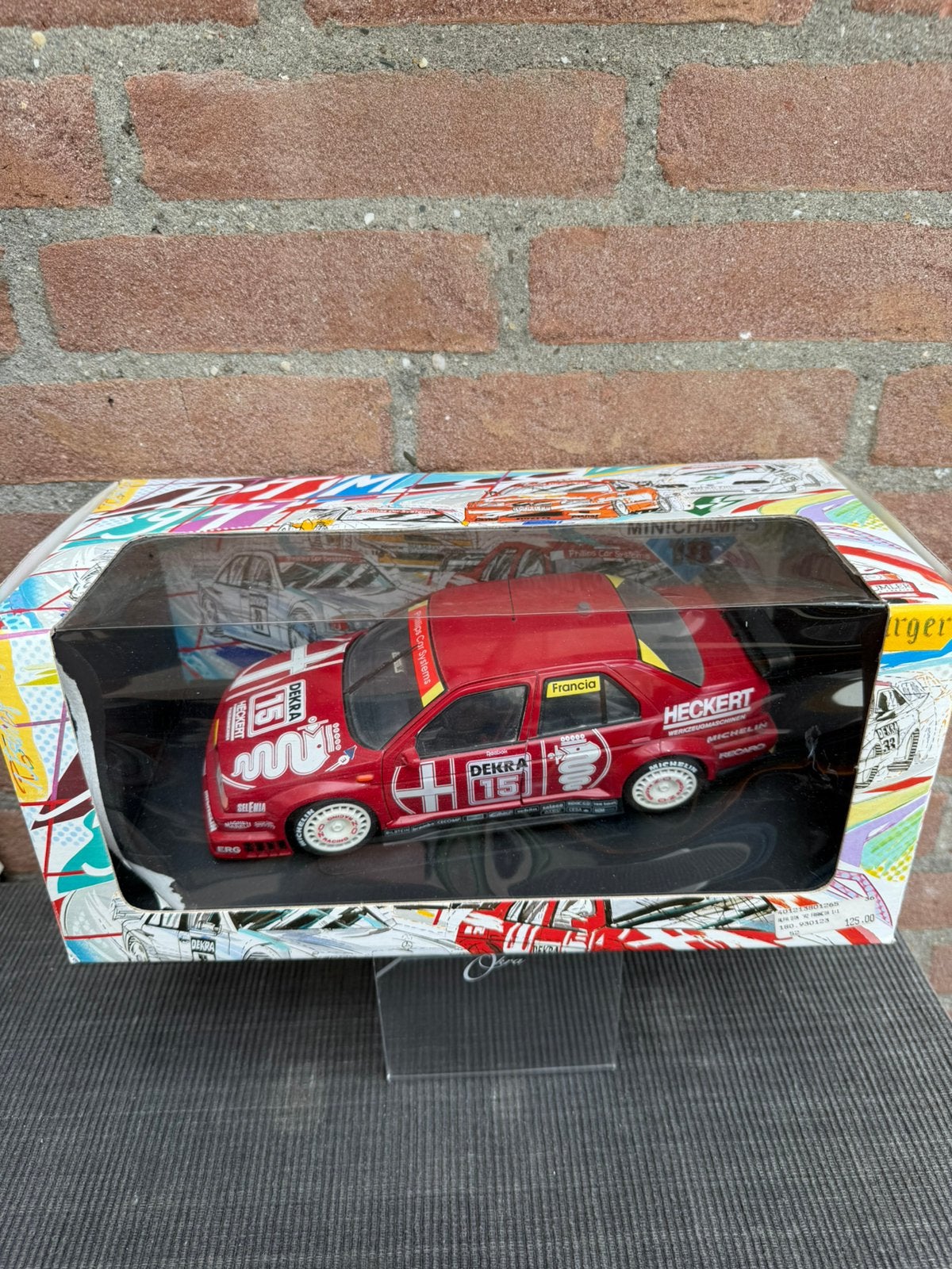 1:18 UT/Minichamps Alfa Romeo 155 V6 DTM #15 Francia ..65,-, Hobby en Vrije tijd, Modelauto's | 1:18, Ophalen of Verzenden, Zo goed als nieuw