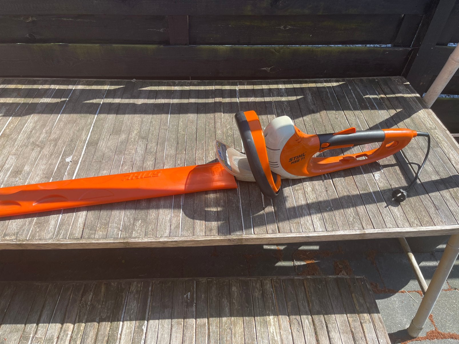 Stihl hse71 heggenschaar, Tuin en Terras, Ophalen of Verzenden, Zo goed als nieuw, Elektrisch