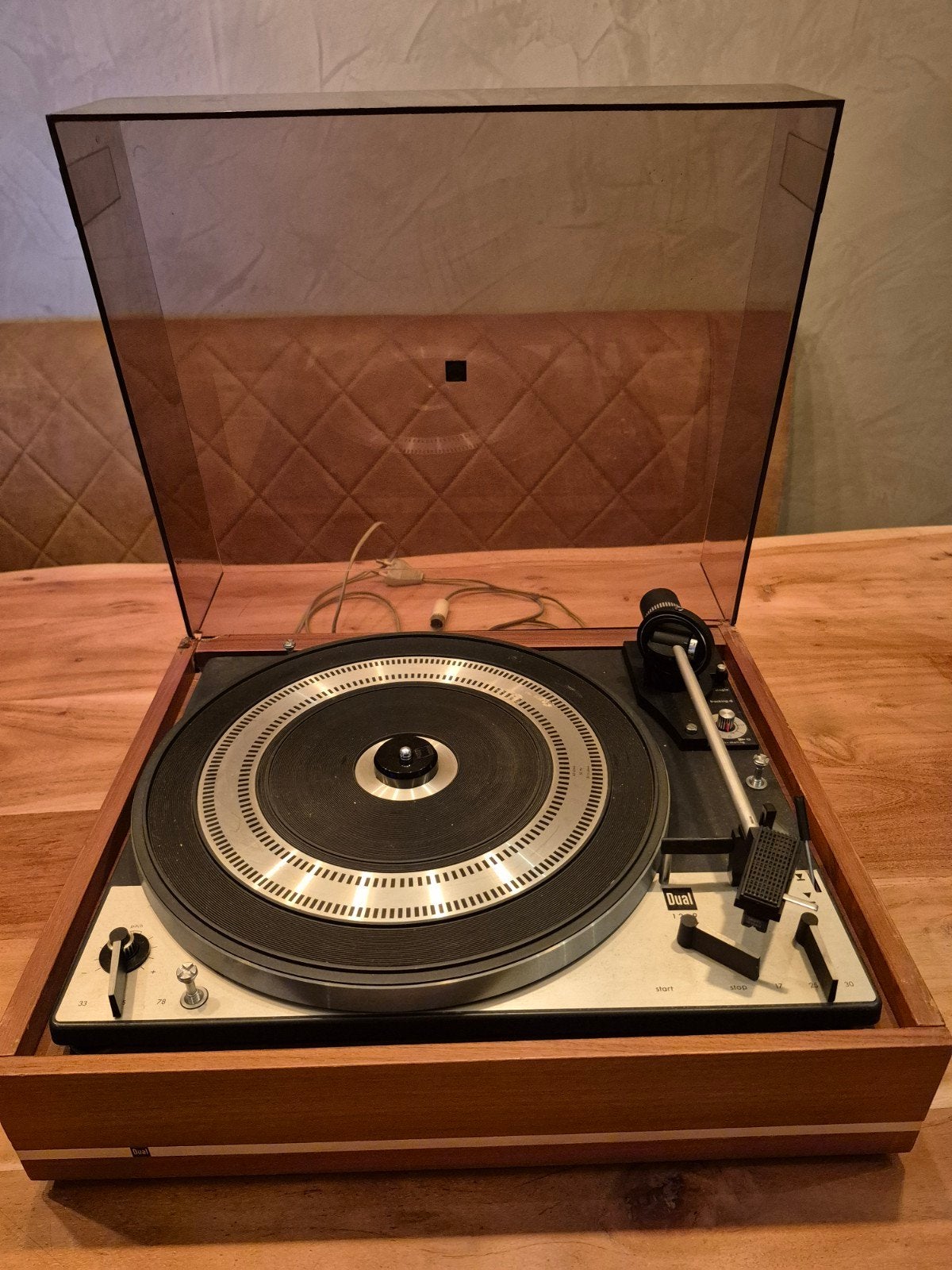 Dual 1219 Platenspeler  met Shure M91 MG-D Hi-Track Element, Ophalen, Gebruikt, Dual