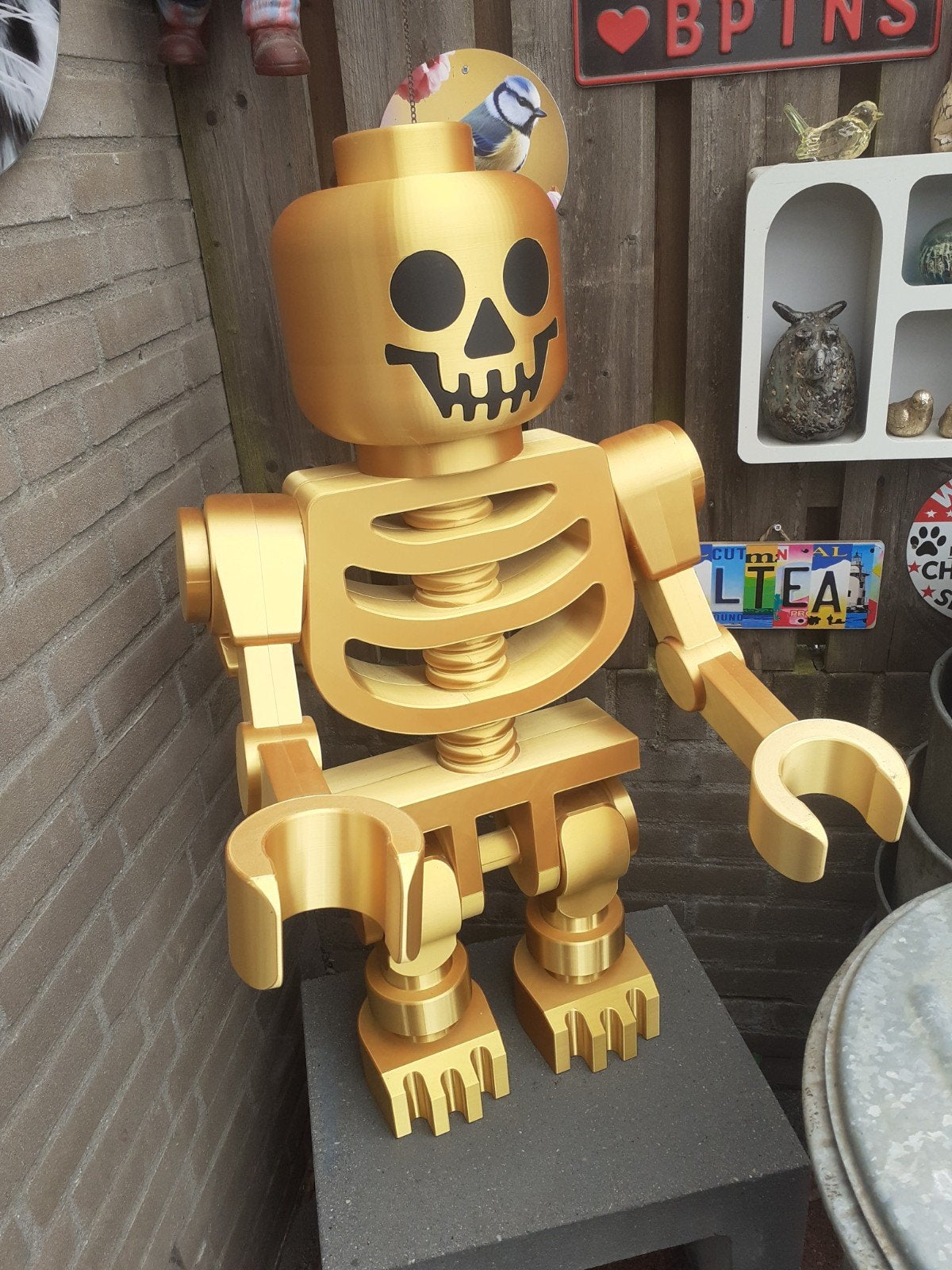 3d geprinte pop tuinbeeld tuin beeld mancave tuin decoratie, Ophalen