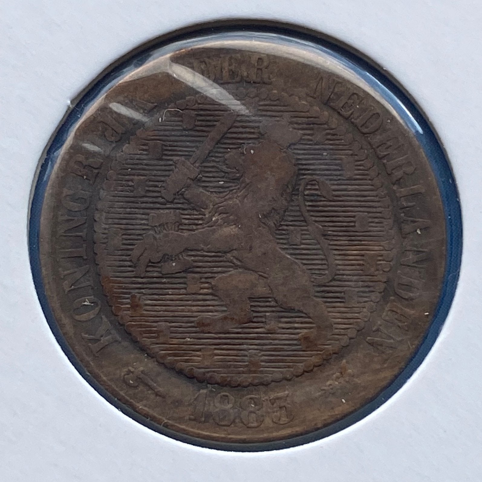 Halve Stuiver uit 1883 van Koning Willem III, Postzegels en Munten, Munten | Nederland, Verzenden, Koning Willem III, Overige waardes