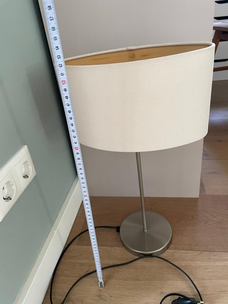 Schemerlamp staand, Huis en Inrichting, Lampen | Tafellampen, Ophalen of Verzenden, Zo goed als nieuw, Minder dan 50 cm
