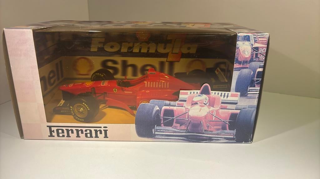 F1 ferrari m.Schumacher shell maisto 1.24, Maisto, Ophalen of Verzenden, A, A